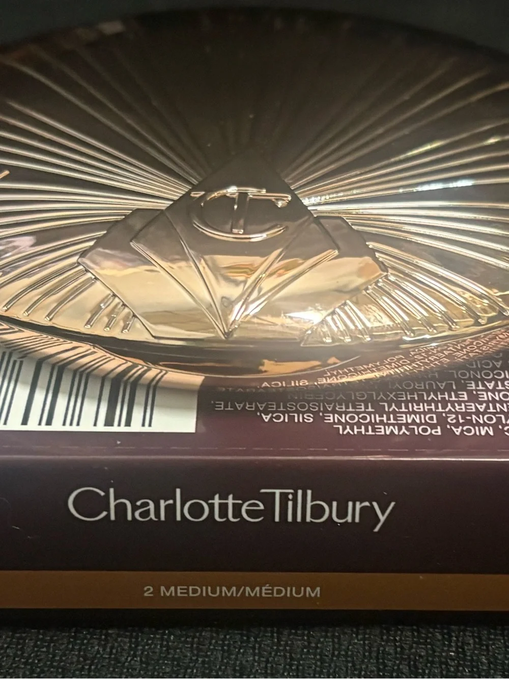 Charlotte Tilbury Airbrush Bronzer–Medium 2 (Matte Bronzing Powder)full size NIB